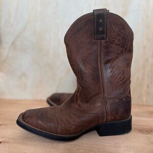 ARIAT Western Cowboy Boots Square Toe Brown